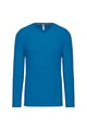 Heren T-shirt lange mouw V Hals Kariban K358 TROPICAL BLUE
